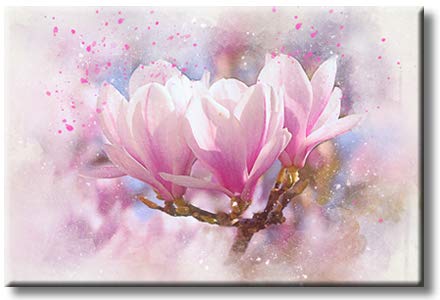 Tree Blossom Flowers Picture on Stretched Canvas, Wall Art Décor, Ready to Hang