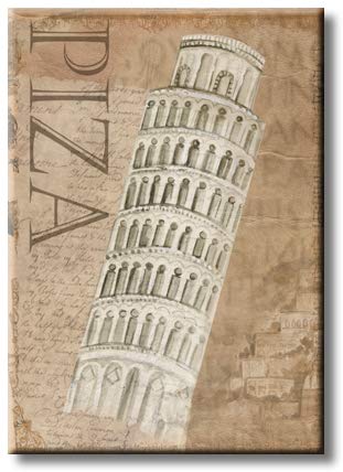 Leaning Tower of Pisa, Picture on Streched Canvas, Wall Art Décor, Ready to Hang