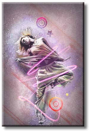 Dancing Girl Picture on Stretched Canvas, Wall Art Décor, Ready to Hang