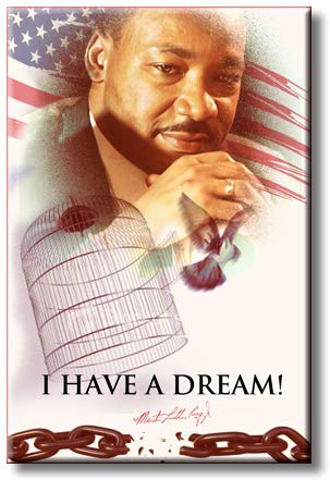 Martin Luther King Jr Picture on Stretched Canvas, Wall Art Décor, Ready to Hang