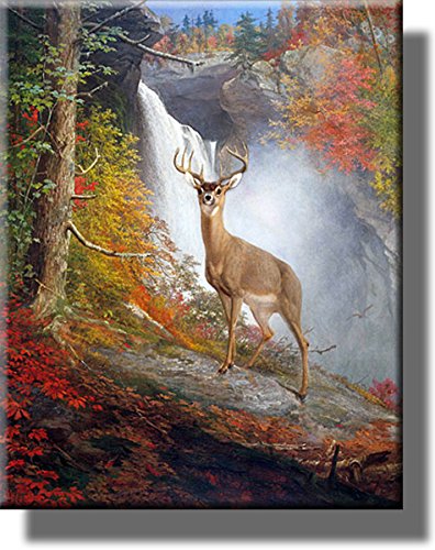 Majestic Stag Picture on Stretched Canvas, Wall Art Décor, Ready to Hang!