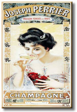 Joseph Perrier Champagne, Picture on Streched Canvas, Wall Art Décor, Ready to Hang