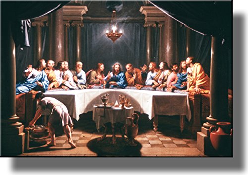 The Last Supper by Champaigne Picture on Stretched Canvas, Wall Art Décor, Ready to Hang!
