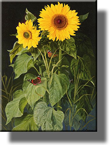 Sunflowers Picture by Fristrup on Stretched Canvas, Wall Art Décor, Ready to Hang!