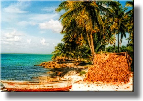 Dreamy Beach Picture on Stretched Canvas, Wall Art Décor, Ready to Hang!