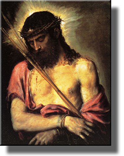 Jesus Christ by Titian Wall Art Picture on Stretched Canvas, Ready to Hang!