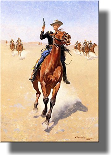 The Cowboy Trooper Picture on Stretched Canvas, Wall Art Décor, Ready to Hang!