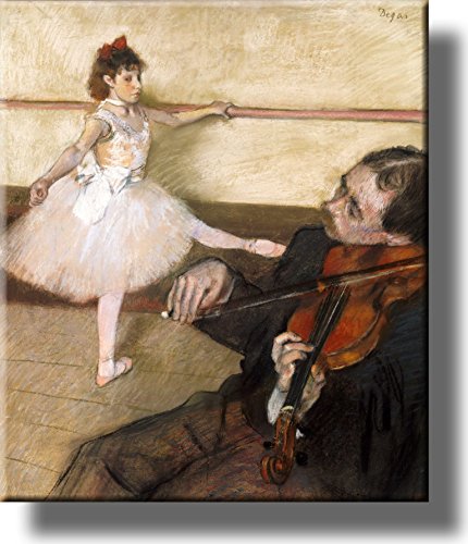 The Dance Lesson Picture on Stretched Canvas, Wall Art Décor, Ready to Hang!