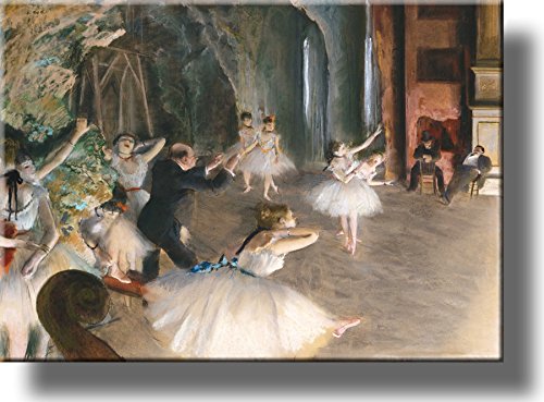 The Rehearsal Onstage Painting Picture on Stretched Canvas, Wall Art Décor, Ready to Hang!