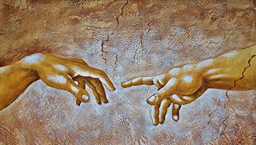Hands by Leonardo da Vinci Picture on Stretched Canvas, Wall Art Décor, Ready to Hang