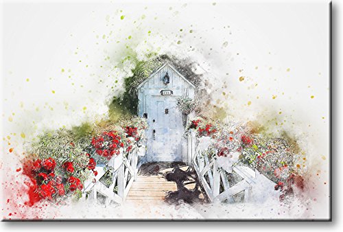 Outhouse Door Picture on Stretched Canvas, Wall Art Décor, Ready to Hang