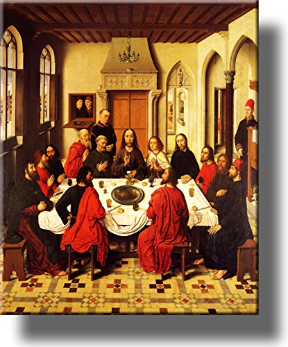 The Last Supper by Bouts Picture on Stretched Canvas, Wall Art Décor, Ready to Hang!