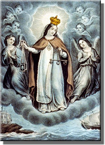 Our Lady of Mercy Religious Picture on Stretched Canvas, Wall Art Decor, Ready to Hang!