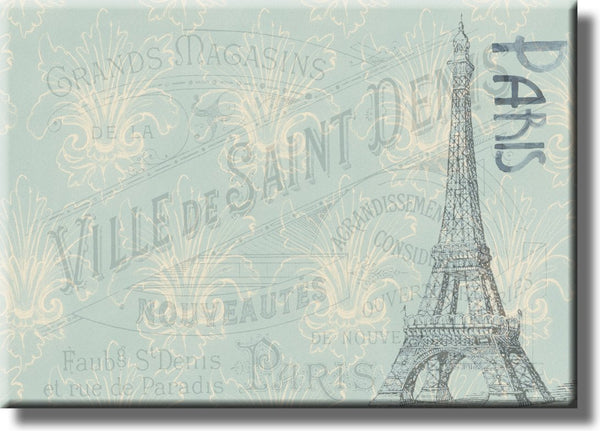 Paris Postcard, Ville De Saint Denis Picture on Stretched Canvas, Wall Art Décor, Ready to Hang