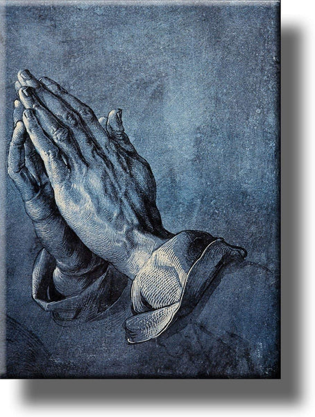 Praying Hands Picture on Stretched Canvas, Wall Art Décor, Ready to Hang!