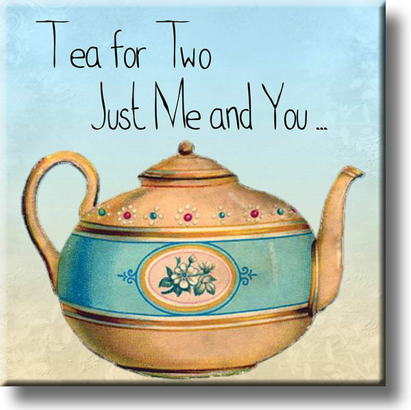 Tea for Two, Just Me and You Picture on Stretched Canvas, Wall Art Décor, Ready to Hang