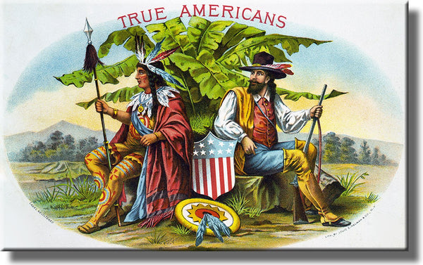 True American Vintage Picture on Stretched Canvas, Wall Art Décor, Ready to Hang!