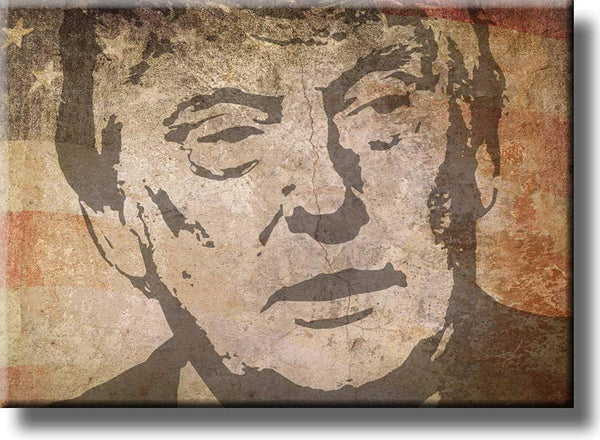 Vintage Donald Trump Picture on Stretched Canvas Wall Art Décor, Ready to Hang!