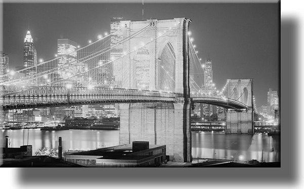 Brooklyn Bridge Picture, Made on Stretched Canvas, Wall Art Décor, Ready to Hang!