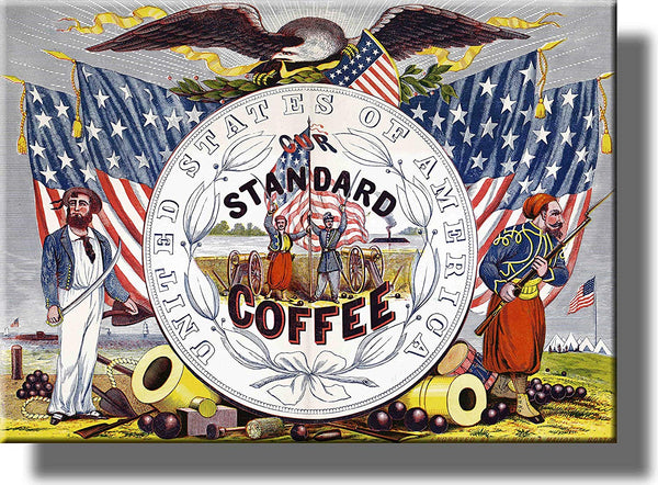 United States Standard Coffee Picture on Stretched Canvas, Wall Art Décor, Ready to Hang!